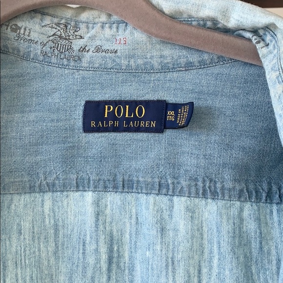 Polo denim button up - Picture 3 of 3